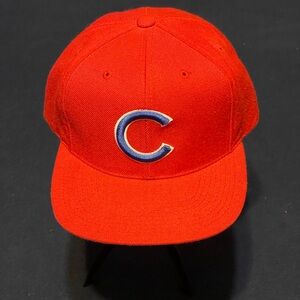 Chicago Cubs The G Cap Snapback Hat Red Blue Vintage 90s